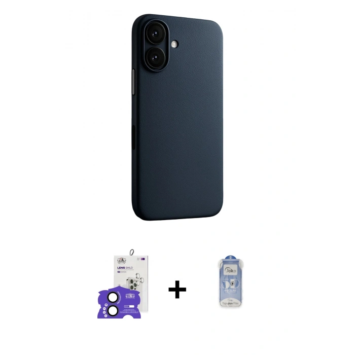 MARSİLYAN™- iPhone 17 Kılıf Zirve Modern Prime - Siyah Joko Magic 5D Cam + Bilvis Titan Kamera Lens - SH
