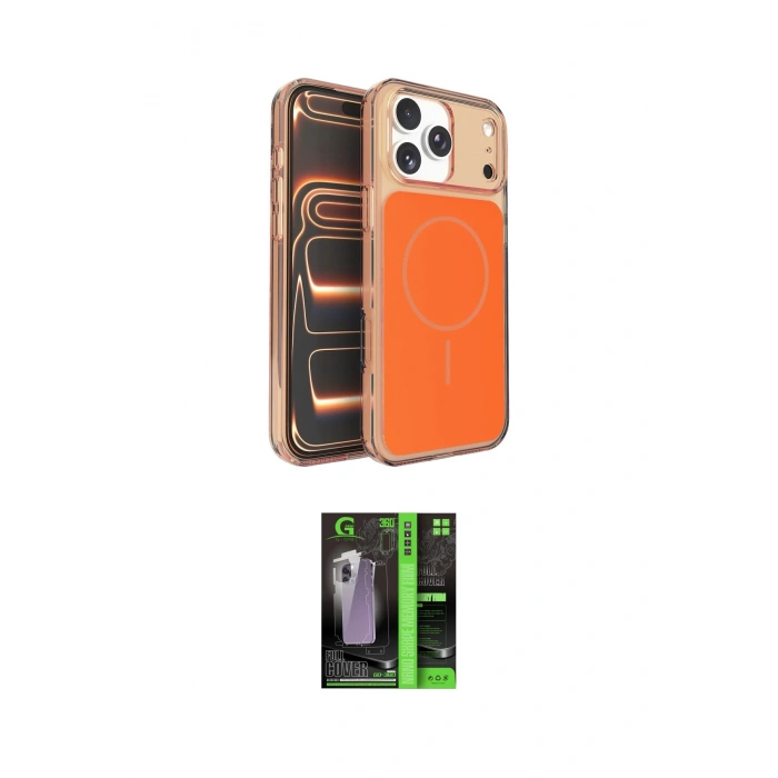 MARSİLYAN™- iPhone 17 Pro Kılıf Kutup Doku Serisi - Şeffaf 360 Full Body Arka Koruyucu