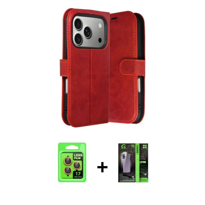 MARSİLYAN™- iPhone 17 Pro Kılıf Siluet Işık Serisi - Şeffaf 360 Full Body Arka Koruyucu + Raze Metal Kamera Lens - TU