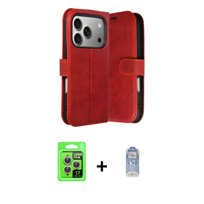 MARSİLYAN™- iPhone 17 Pro Kılıf Siluet Işık Serisi - Siyah Joko Magic 5D Cam + Raze Metal Kamera Lens - GS