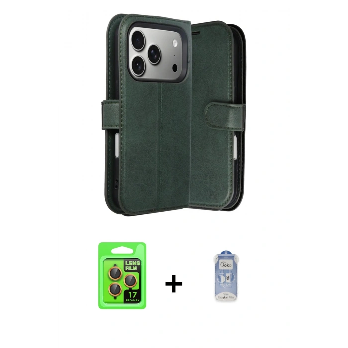 MARSİLYAN™- iPhone 17 Pro Kılıf Siluet Işık Serisi - Siyah Joko Magic 5D Cam + Raze Metal Kamera Lens - TU