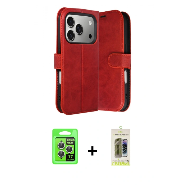 MARSİLYAN™- iPhone 17 Pro Kılıf Siluet Işık Serisi - Siyah Joko Magic 5D Hayalet Cam + Raze Metal Kamera Lens - GS