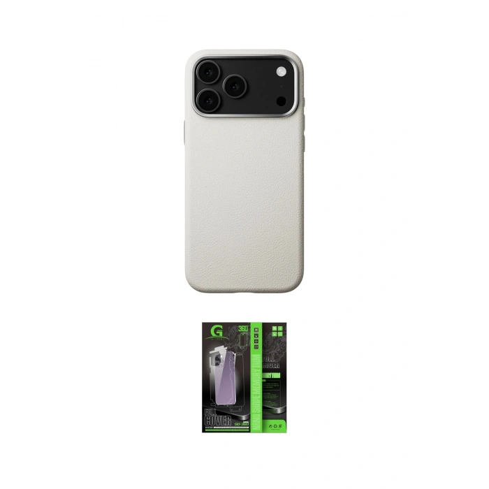 MARSİLYAN™- iPhone 17 Pro Kılıf Zirve Modern Prime - Şeffaf 360 Full Body Arka Koruyucu