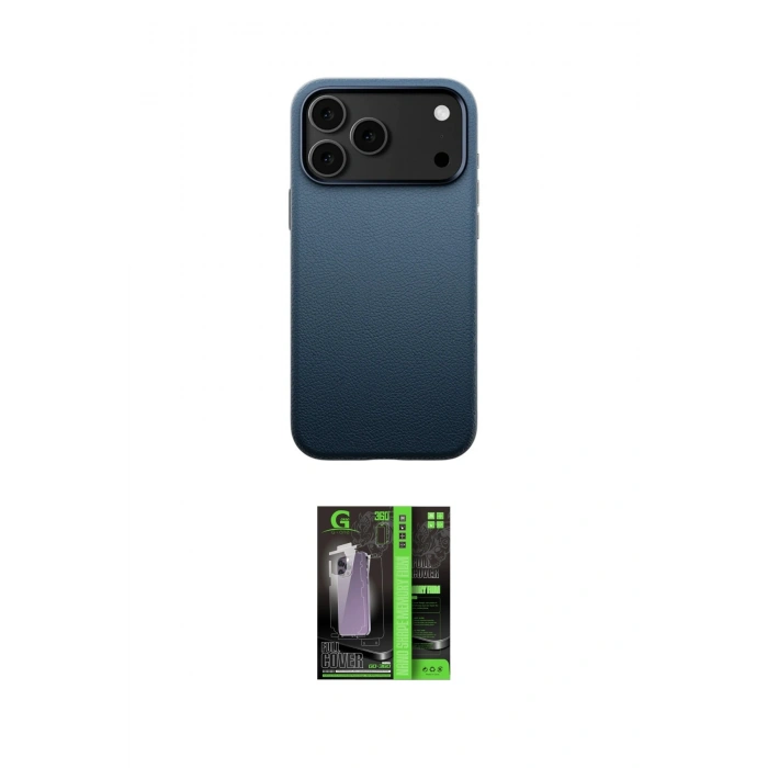 MARSİLYAN™- iPhone 17 Pro Kılıf Zirve Modern Prime - Şeffaf 360 Full Body Arka Koruyucu
