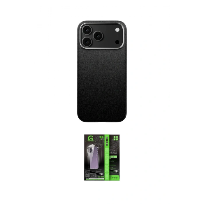 MARSİLYAN™- iPhone 17 Pro Kılıf Zirve Modern Prime - Şeffaf 360 Full Body Arka Koruyucu