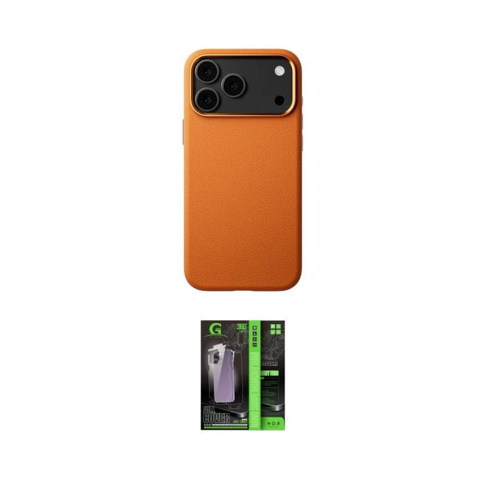 MARSİLYAN™- iPhone 17 Pro Kılıf Zirve Modern Prime - Şeffaf 360 Full Body Arka Koruyucu