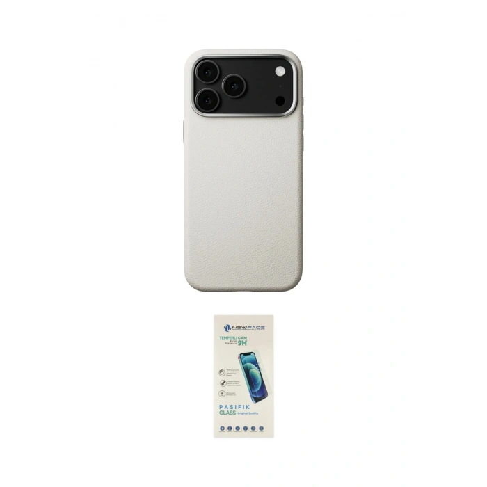 MARSİLYAN™- iPhone 17 Pro Kılıf Zirve Modern Prime - Şeffaf Pasifik Cam Ekran Koruyucu