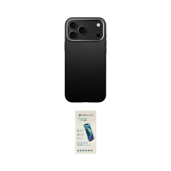 MARSİLYAN™- iPhone 17 Pro Kılıf Zirve Modern Prime - Şeffaf Pasifik Cam Ekran Koruyucu