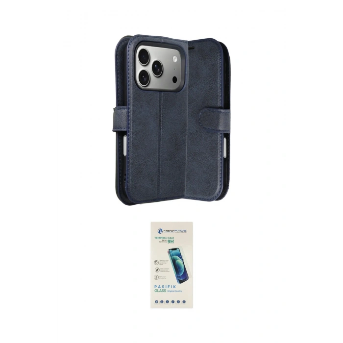 MARSİLYAN™- iPhone 17 Pro Max Kılıf Siluet Işık Serisi - Şeffaf Pasifik Cam Ekran Koruyucu