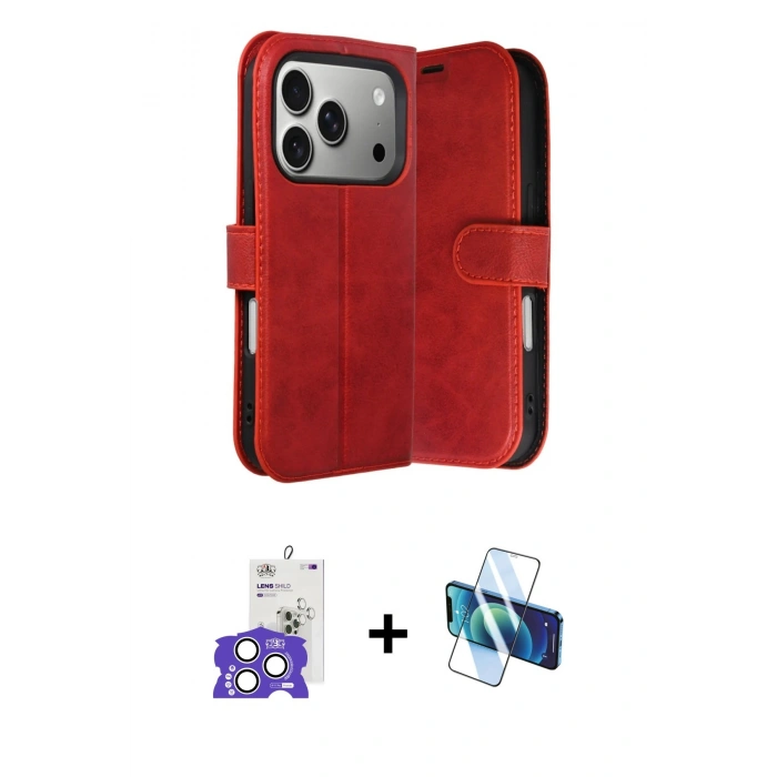 MARSİLYAN™- iPhone 17 Pro Max Kılıf Siluet Işık Serisi - Siyah 3D Antistatik Seramik Nano Ekran Koruyucu + Bilvis Titan Kamera Lens - GS