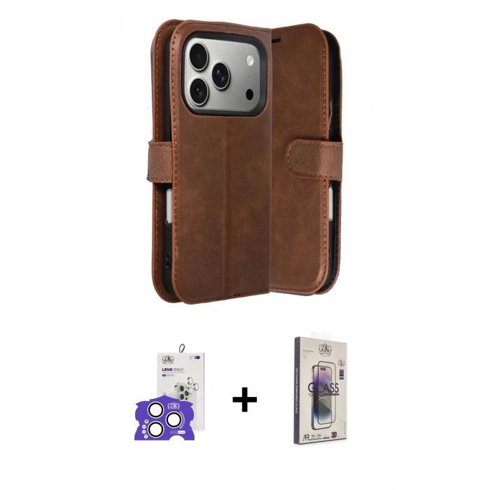 MARSİLYAN™- iPhone 17 Pro Max Kılıf Siluet Işık Serisi - Siyah Bilvis 3D Cam Ekran Koruyucu + Bilvis Titan Kamera Lens - GS