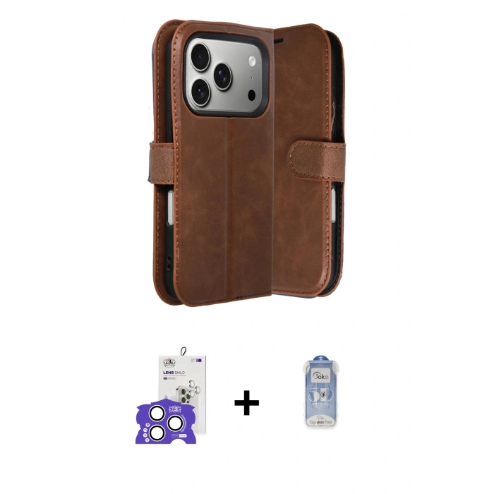 MARSİLYAN™- iPhone 17 Pro Max Kılıf Siluet Işık Serisi - Siyah Joko Magic 5D Cam + Bilvis Titan Kamera Lens - GS