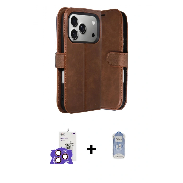 MARSİLYAN™- iPhone 17 Pro Max Kılıf Siluet Işık Serisi - Siyah Joko Magic 5D Cam + Bilvis Titan Kamera Lens - TU