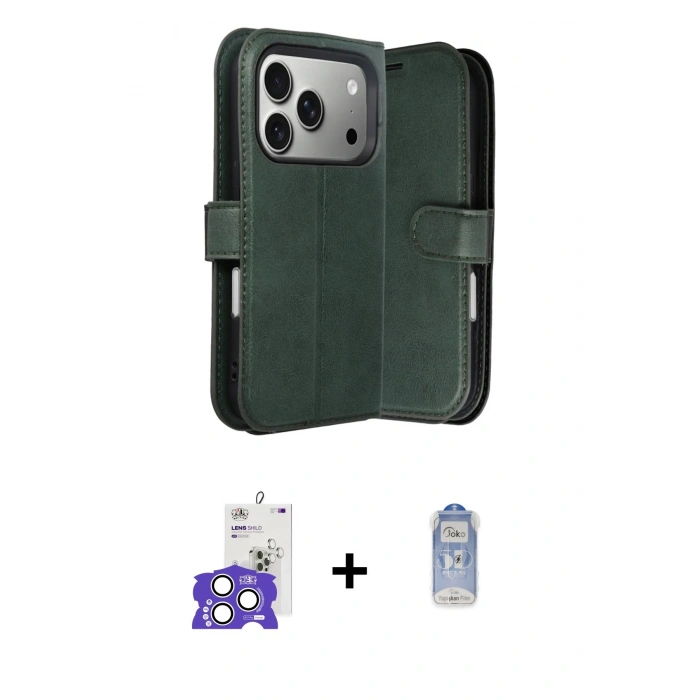 MARSİLYAN™- iPhone 17 Pro Max Kılıf Siluet Işık Serisi - Siyah Joko Magic 5D Cam + Bilvis Titan Kamera Lens - GS
