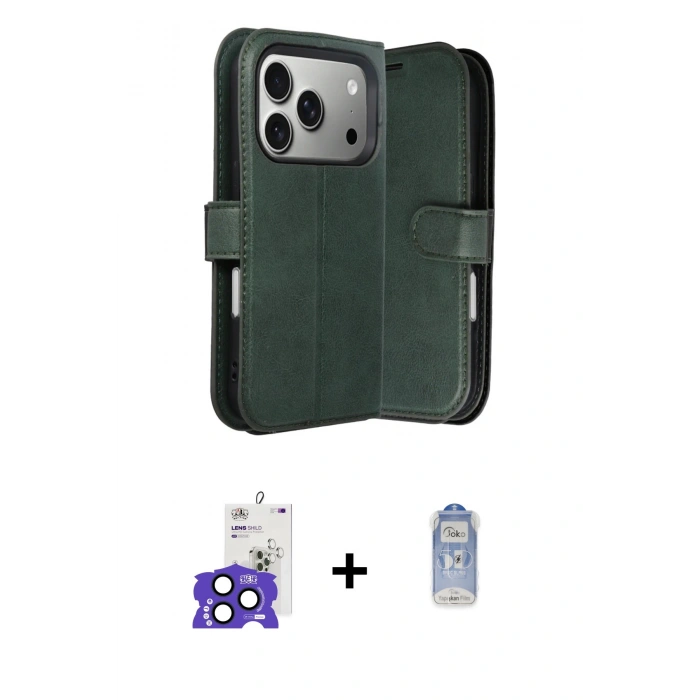 MARSİLYAN™- iPhone 17 Pro Max Kılıf Siluet Işık Serisi - Siyah Joko Magic 5D Cam + Bilvis Titan Kamera Lens - LT