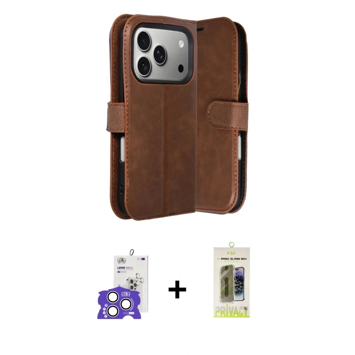 MARSİLYAN™- iPhone 17 Pro Max Kılıf Siluet Işık Serisi - Siyah Joko Magic 5D Hayalet Cam + Bilvis Titan Kamera Lens - GS