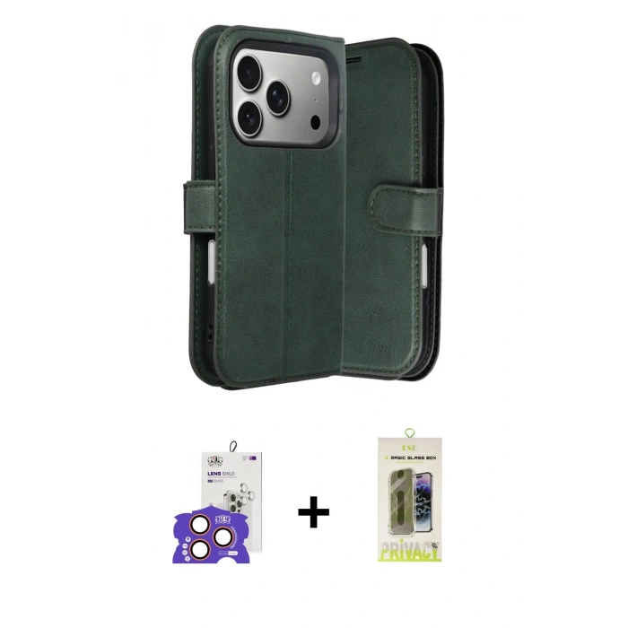 MARSİLYAN™- iPhone 17 Pro Max Kılıf Siluet Işık Serisi - Siyah Joko Magic 5D Hayalet Cam + Bilvis Titan Kamera Lens - TU