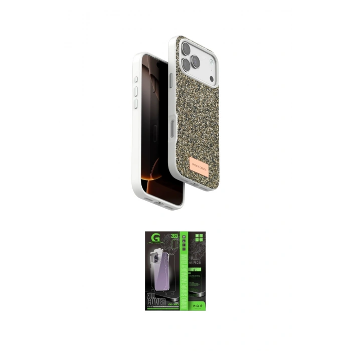 MARSİLYAN™- iPhone 17 Pro Max Kılıf Vadi Klasik Serisi - Siyah 360 Mat Full Body Arka Koruyucu
