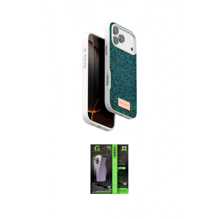 MARSİLYAN™- iPhone 17 Pro Max Kılıf Vadi Klasik Serisi - Siyah 360 Mat Full Body Arka Koruyucu