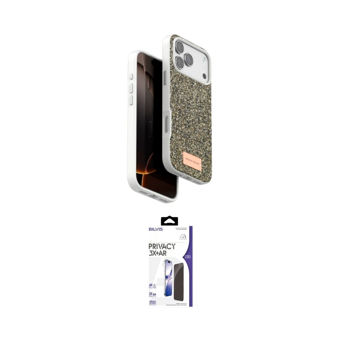 MARSİLYAN™- iPhone 17 Pro Max Kılıf Vadi Klasik Serisi - Siyah Bilvis 3X AR Hayalet Cam Ekran Koruyucu