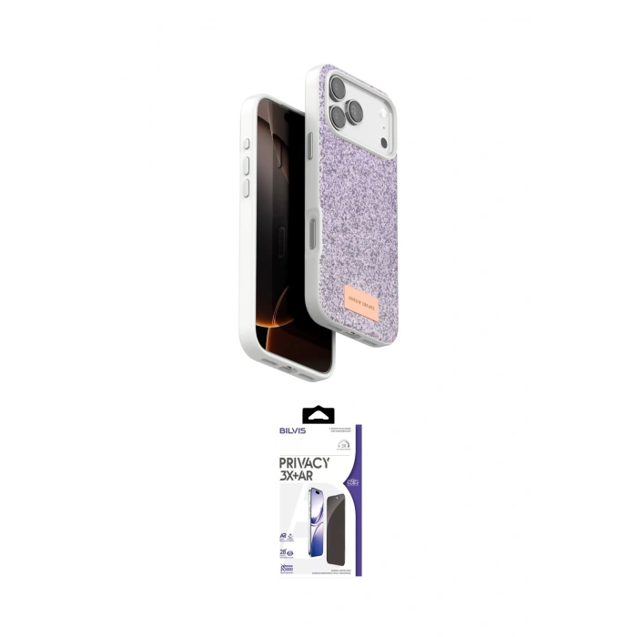 MARSİLYAN™- iPhone 17 Pro Max Kılıf Vadi Klasik Serisi - Siyah Bilvis 3X AR Hayalet Cam Ekran Koruyucu