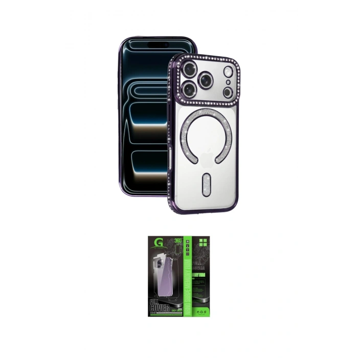 MARSİLYAN™- iPhone 17 Pro Max Kılıf Zirve Doku Prime - Siyah 360 Mat Full Body Arka Koruyucu