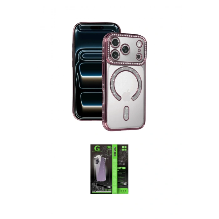 MARSİLYAN™- iPhone 17 Pro Max Kılıf Zirve Doku Prime - Siyah 360 Mat Full Body Arka Koruyucu