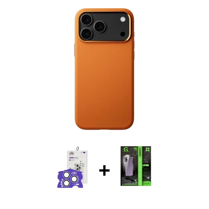 MARSİLYAN™- iPhone 17 Pro Max Kılıf Zirve Modern Prime - Şeffaf 360 Full Body Arka Koruyucu + Bilvis Titan Kamera Lens - GS