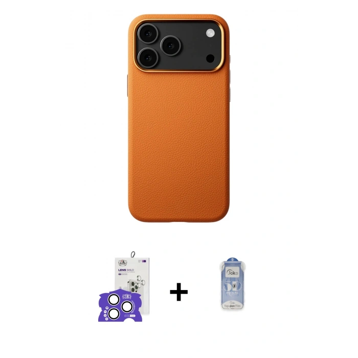 MARSİLYAN™- iPhone 17 Pro Max Kılıf Zirve Modern Prime - Siyah Joko Magic 5D Cam + Bilvis Titan Kamera Lens - GS