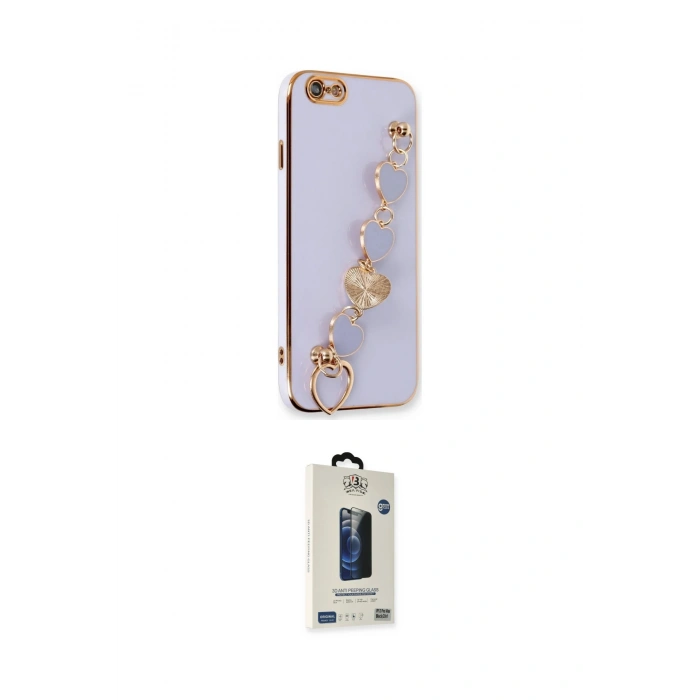 MARSİLYAN™- iPhone 6 Kılıf Nova Işık Prime - Siyah Bilvis Hayalet Cam Ekran Koruyucu