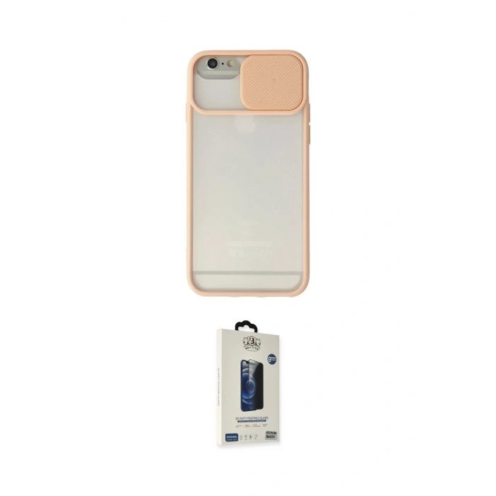 MARSİLYAN™- iPhone 6 Kılıf Vadi Çizgi - Siyah Bilvis Hayalet Cam Ekran Koruyucu