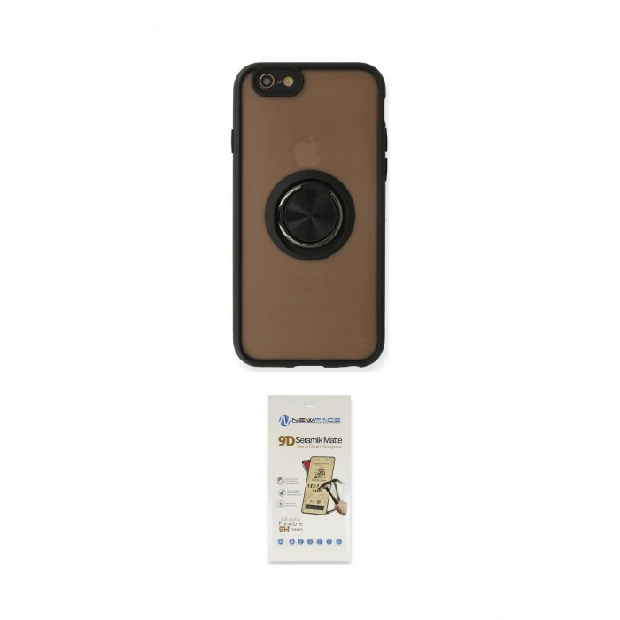 MARSİLYAN™- iPhone 6 Kılıf Yörünge Çizgi - Beyaz Mat Seramik Nano Ekran Koruyucu
