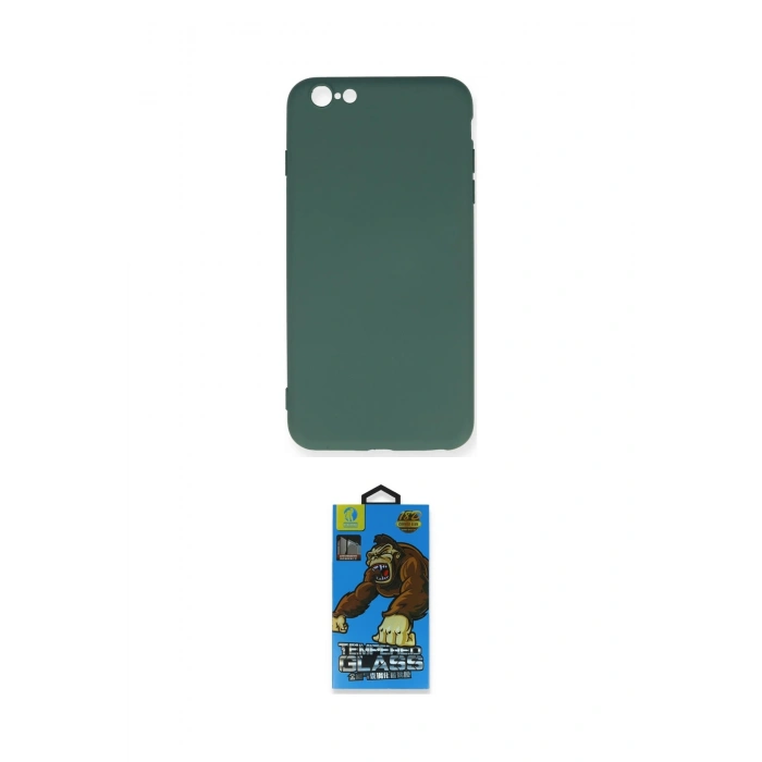 MARSİLYAN™- iPhone 6 Plus Kılıf Ahenk Serisi - Beyaz 18D Cam Ekran Koruyucu