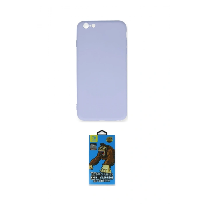 MARSİLYAN™- iPhone 6 Plus Kılıf Ahenk Serisi - Siyah 18D Cam Ekran Koruyucu