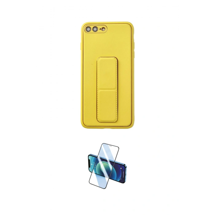 MARSİLYAN™- iPhone 7 Plus Kılıf Akış Doku - Beyaz 3D Antistatik Seramik Nano Ekran Koruyucu