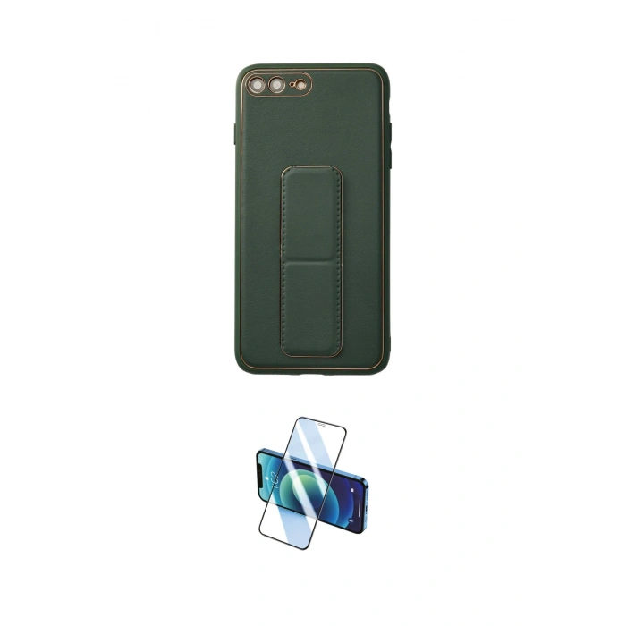 MARSİLYAN™- iPhone 7 Plus Kılıf Akış Doku - Beyaz 3D Antistatik Seramik Nano Ekran Koruyucu