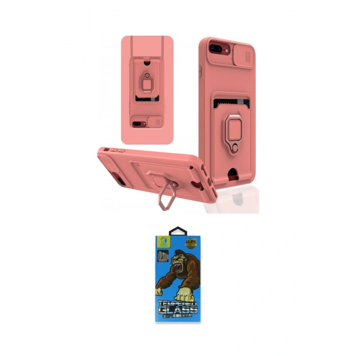 MARSİLYAN™- iPhone 7 Plus Kılıf Vadi Form Prime - Beyaz 18D Cam Ekran Koruyucu