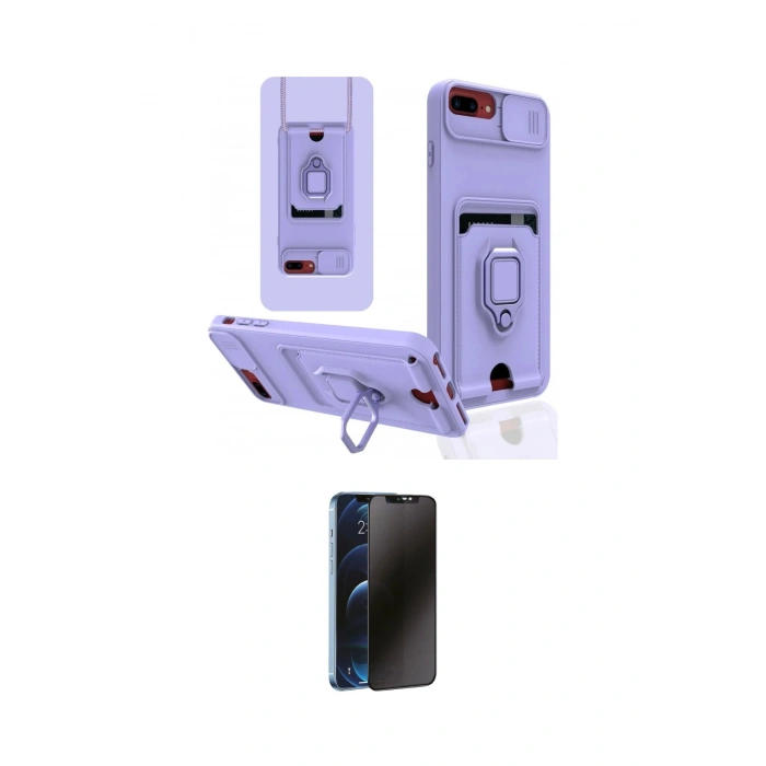 MARSİLYAN™- iPhone 7 Plus Kılıf Vadi Form Prime - Beyaz 3D Antistatik Hayalet Cam Ekran Koruyucu