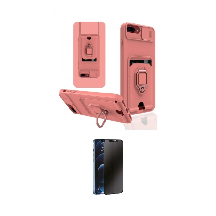 MARSİLYAN™- iPhone 7 Plus Kılıf Vadi Form Prime - Beyaz 3D Antistatik Hayalet Cam Ekran Koruyucu
