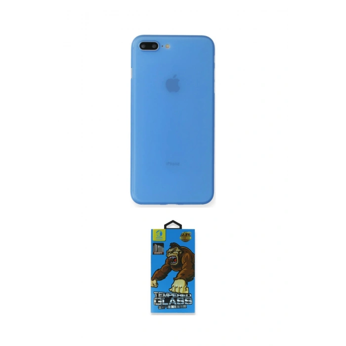 MARSİLYAN™- iPhone 7 Plus Kılıf Yadigar Yansıma Serisi - Beyaz 18D Cam Ekran Koruyucu