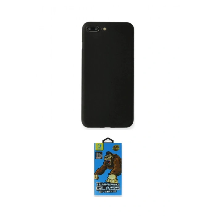 MARSİLYAN™- iPhone 7 Plus Kılıf Yadigar Yansıma Serisi - Beyaz 18D Cam Ekran Koruyucu