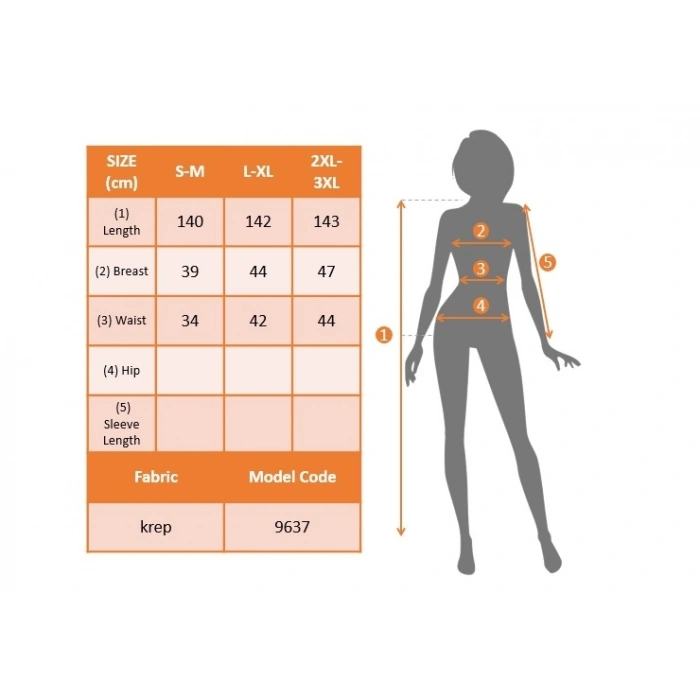 MARSiLYAN- Kadın Askılı Kruvaze Yaka Derin Yırtmaçlı Krep Elbise