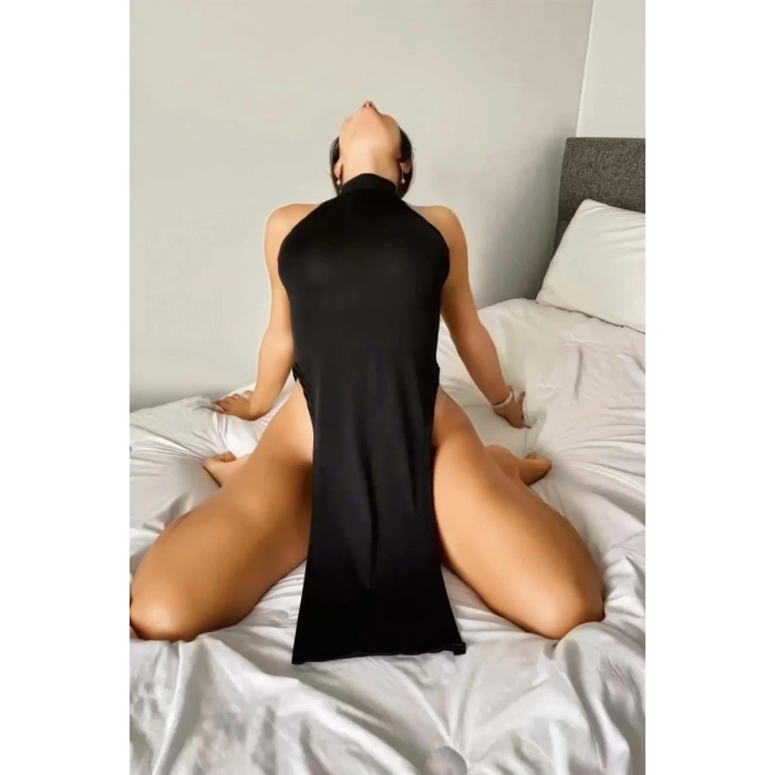 MARSiLYAN- Kadın Boğazlı Fantezi Gecelik