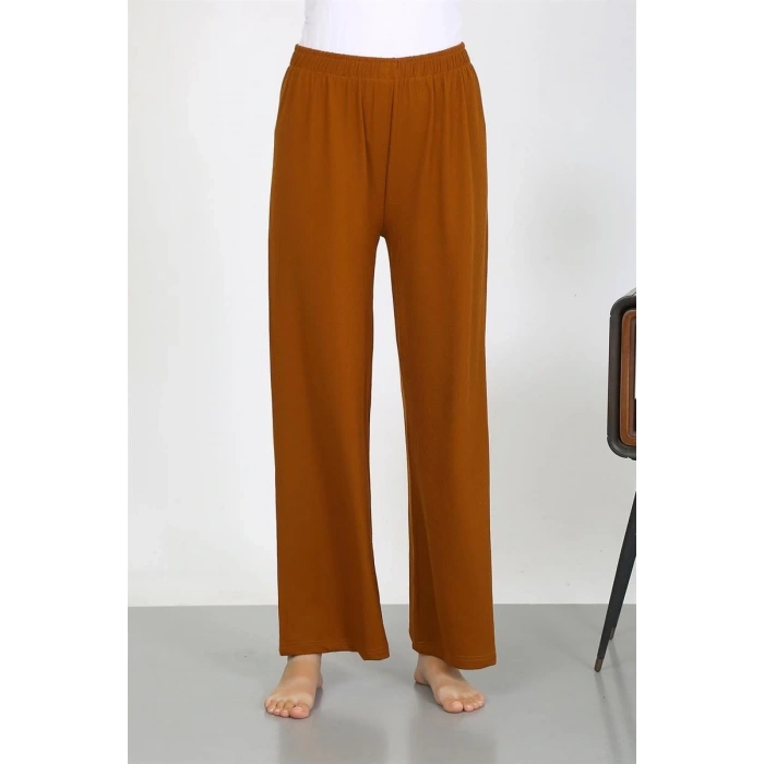 MARSiLYAN- Kadın Bürümcük Kumaş Hafif-Esnek Pantolon 210074 Kahve