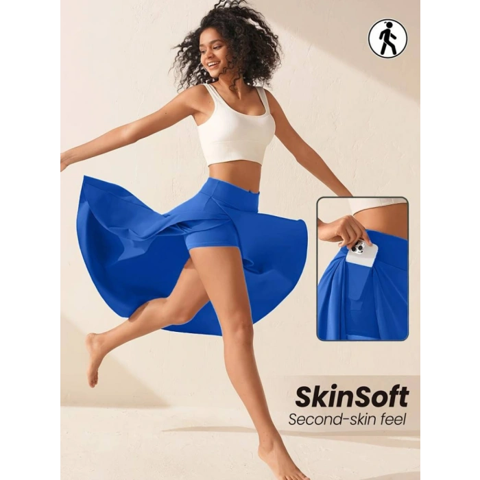 MARSiLYAN- Kadın Cep Detay Taytlı Sandy Etek