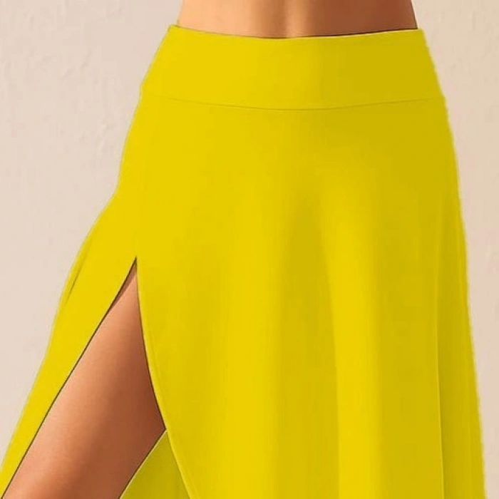 MARSiLYAN- Kadın Cep Detay Taytlı Sandy Etek