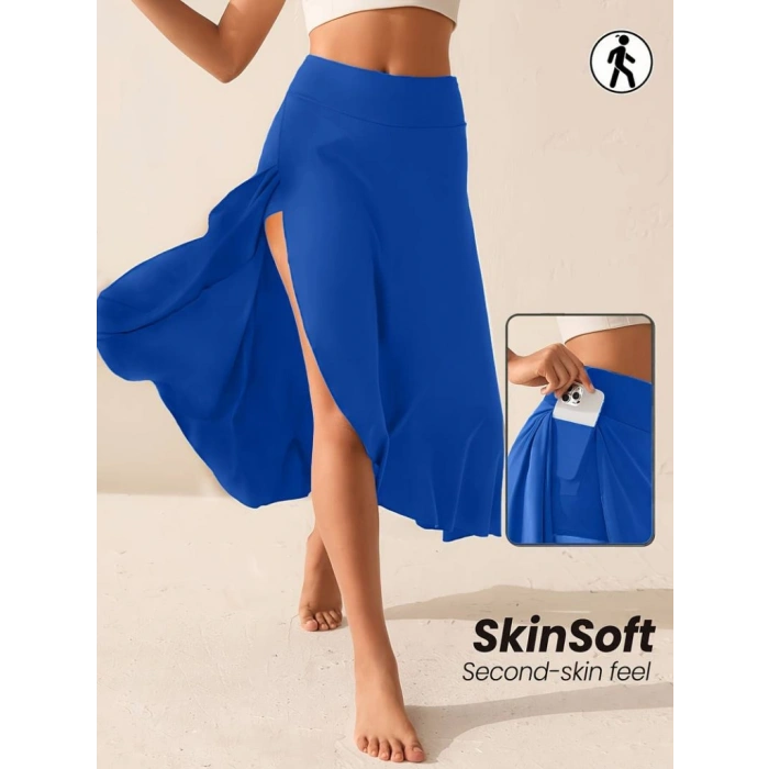 MARSiLYAN- Kadın Cep Detay Taytlı Sandy Etek