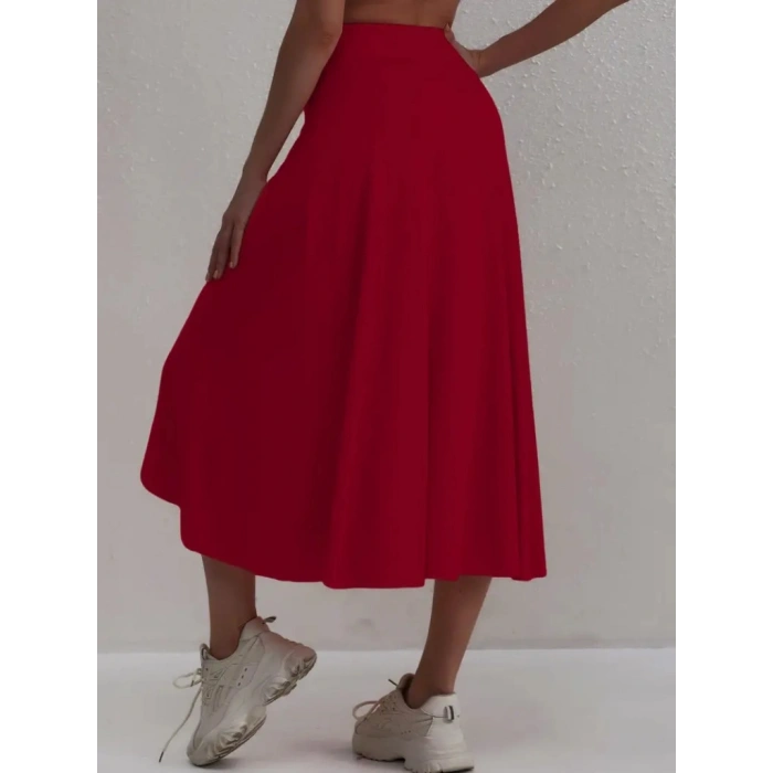 MARSiLYAN- Kadın Cep Detay Taytlı Sandy Etek