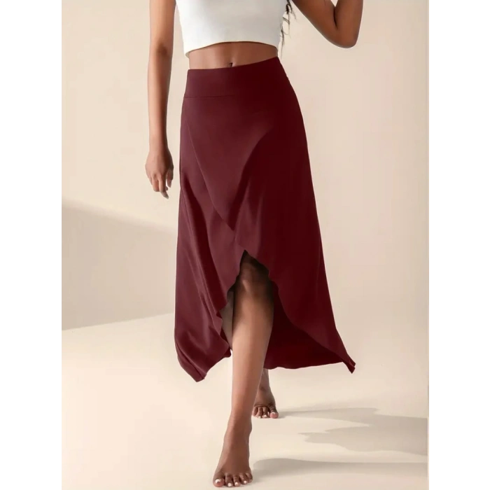 MARSiLYAN- Kadın Cep Detay Taytlı Sandy Etek