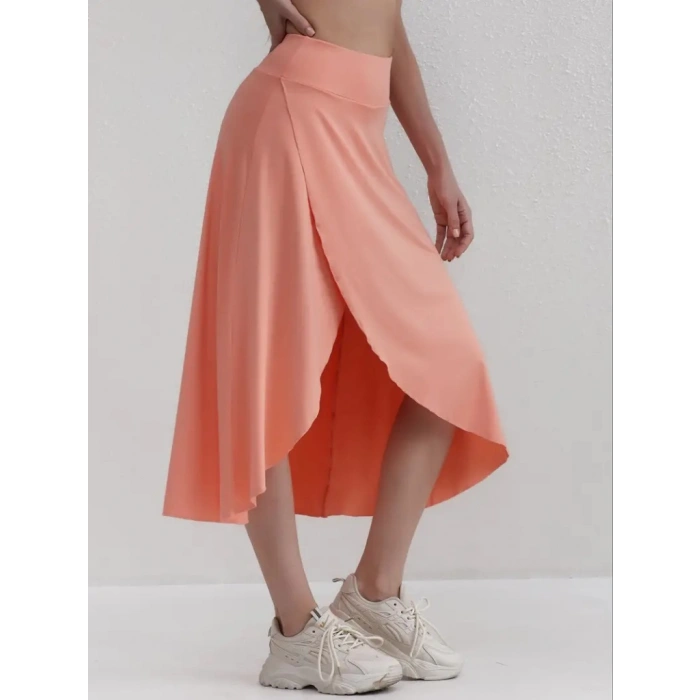 MARSiLYAN- Kadın Cep Detay Taytlı Sandy Etek